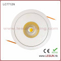 Recessed Instal 12W Dimmable COB LED Ceiling Downlight LC7718d